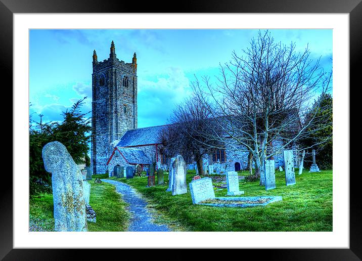 Heanton Church North Devon Framed Mounted Print by Dave Wilkinson North Devon Ph