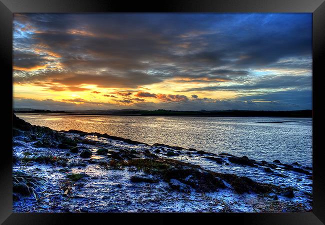 Majestic Sunrise over River Taw Framed Print by Dave Wilkinson North Devon Ph