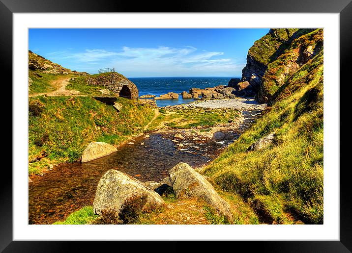 Heddons Mouth Framed Mounted Print by Dave Wilkinson North Devon Ph