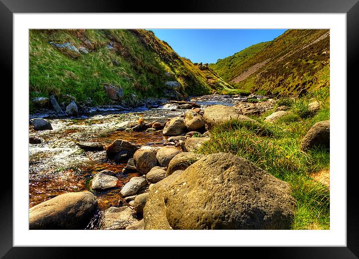 River Heddon Framed Mounted Print by Dave Wilkinson North Devon Ph