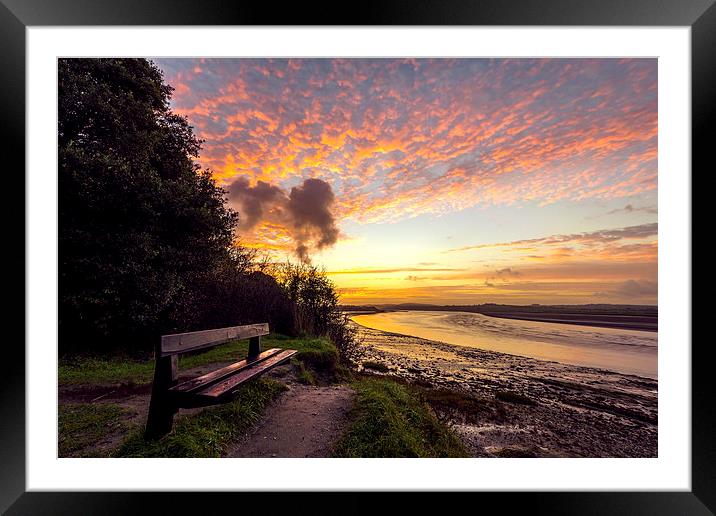 Early morning on the River Taw Framed Mounted Print by Dave Wilkinson North Devon Ph