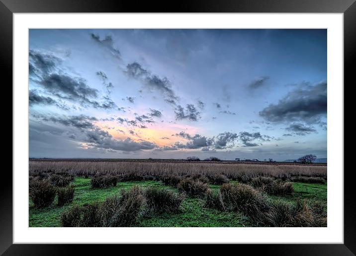 Winter sunset Framed Mounted Print by Dave Wilkinson North Devon Ph