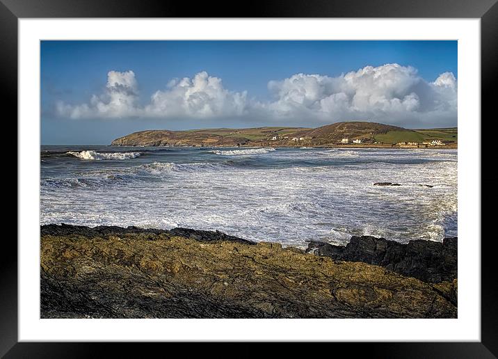 Surfs up Framed Mounted Print by Dave Wilkinson North Devon Ph