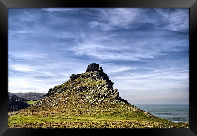 The Valley of Rocks Framed Print by Dave Wilkinson North Devon Ph