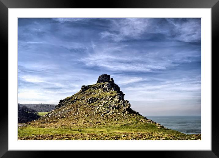 The Valley of Rocks Framed Mounted Print by Dave Wilkinson North Devon Ph