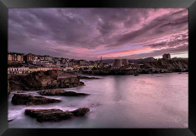 Ilfracombe sunset Framed Print by Dave Wilkinson North Devon Ph