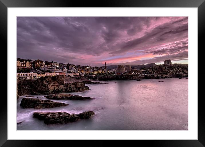 Ilfracombe sunset Framed Mounted Print by Dave Wilkinson North Devon Ph