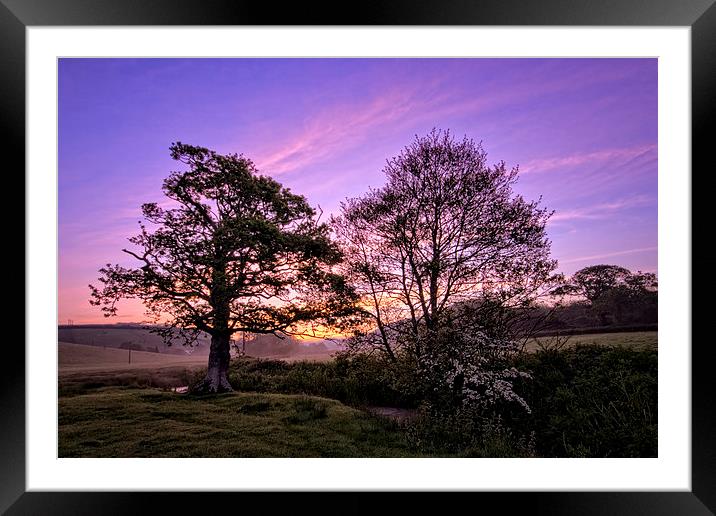 Knowl Water sunrise Framed Mounted Print by Dave Wilkinson North Devon Ph