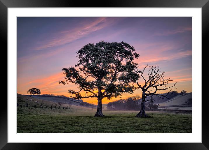 North Devon Sunrise Framed Mounted Print by Dave Wilkinson North Devon Ph