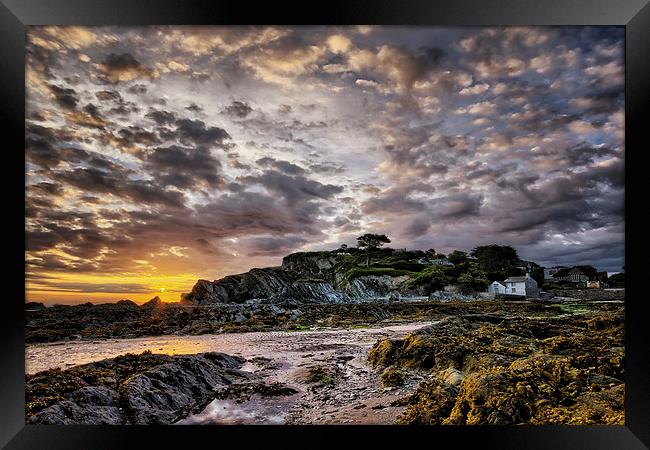 Lee Bay sunrise Framed Print by Dave Wilkinson North Devon Ph