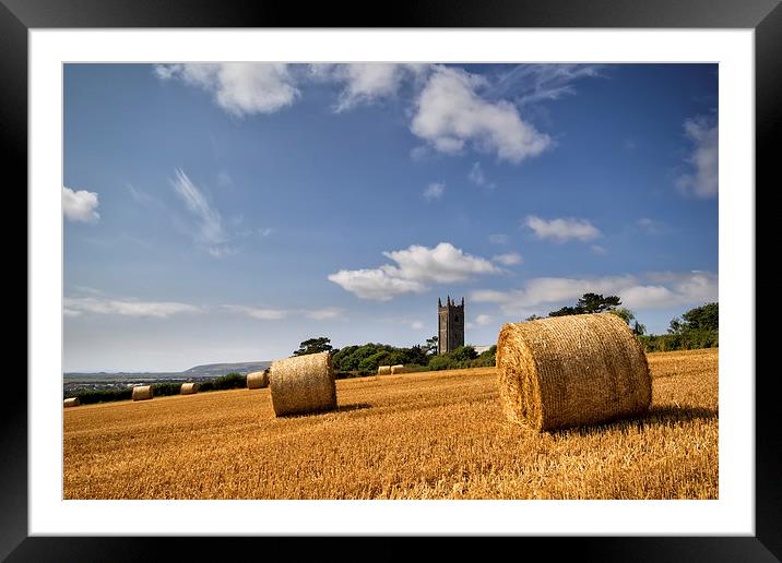  Church Bales Framed Mounted Print by Dave Wilkinson North Devon Ph