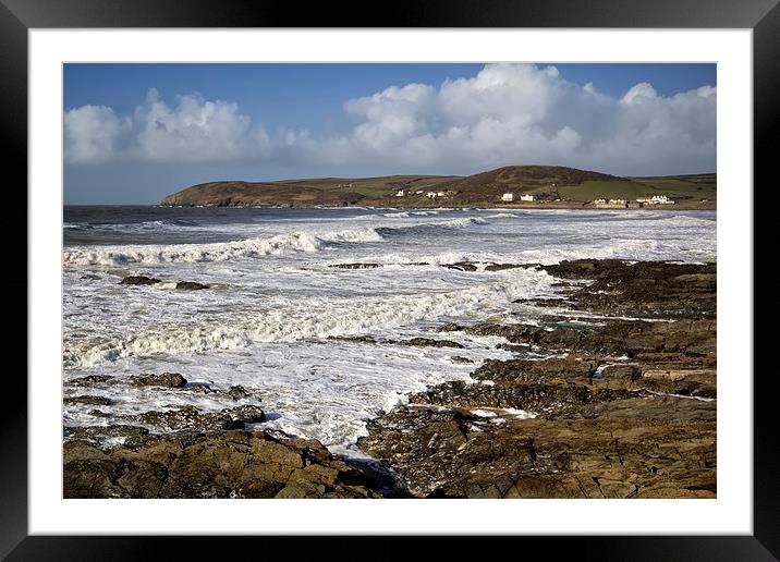  Surfs up Framed Mounted Print by Dave Wilkinson North Devon Ph