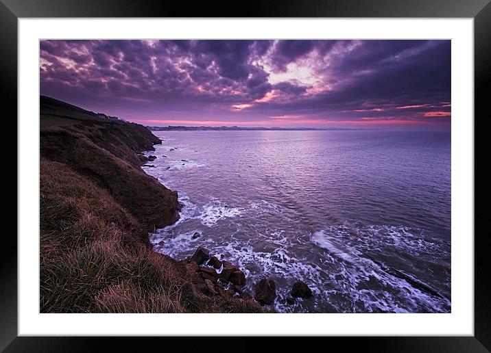  Saunton Sands sunrise Framed Mounted Print by Dave Wilkinson North Devon Ph