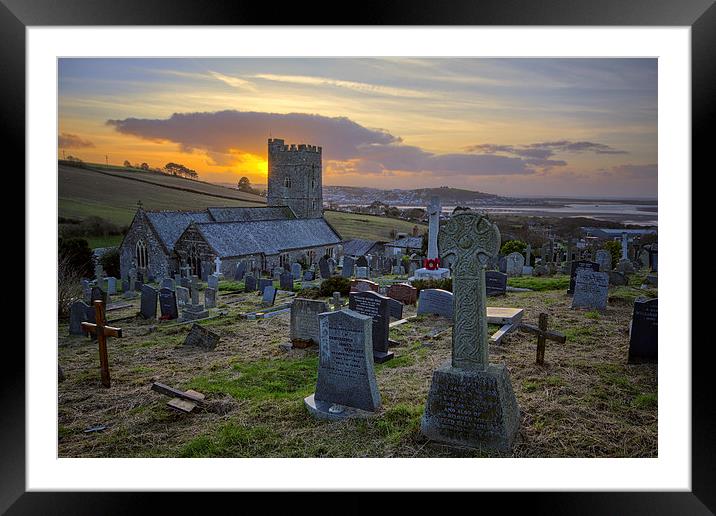  Instow church, North Devon Framed Mounted Print by Dave Wilkinson North Devon Ph