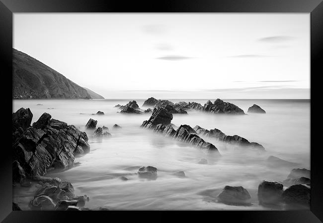Putsborough Sands long exposure Framed Print by Dave Wilkinson North Devon Ph