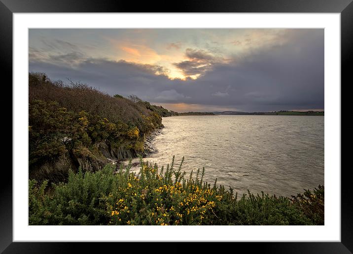  River Taw sunrise Framed Mounted Print by Dave Wilkinson North Devon Ph