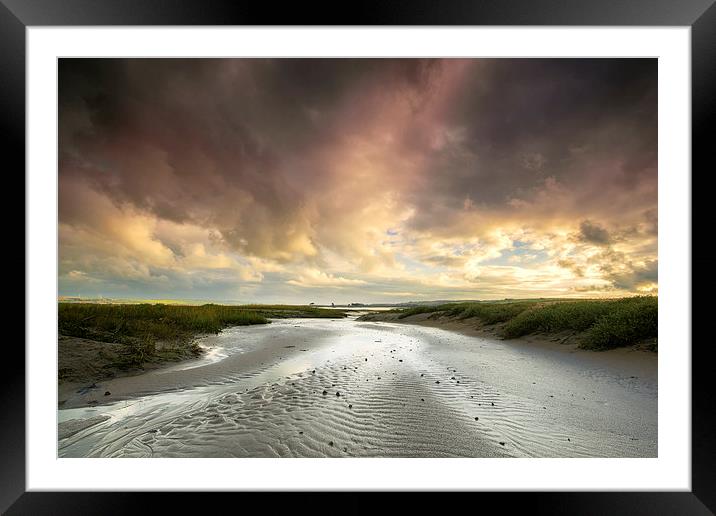 The River Taw at Crow Point  Framed Mounted Print by Dave Wilkinson North Devon Ph