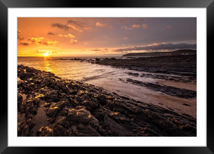 Croyde Bay, North Devon. Framed Mounted Print by Dave Wilkinson North Devon Ph