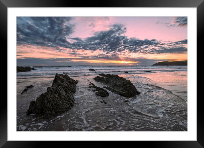 Croyde Bay North Devon. Framed Mounted Print by Dave Wilkinson North Devon Ph