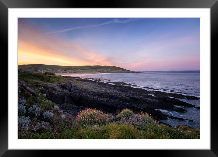 Croyde Bay sunrise Framed Mounted Print by Dave Wilkinson North Devon Ph