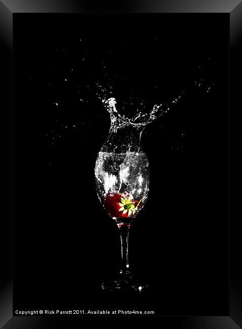 Fruit Water Splash Framed Print by Rick Parrott