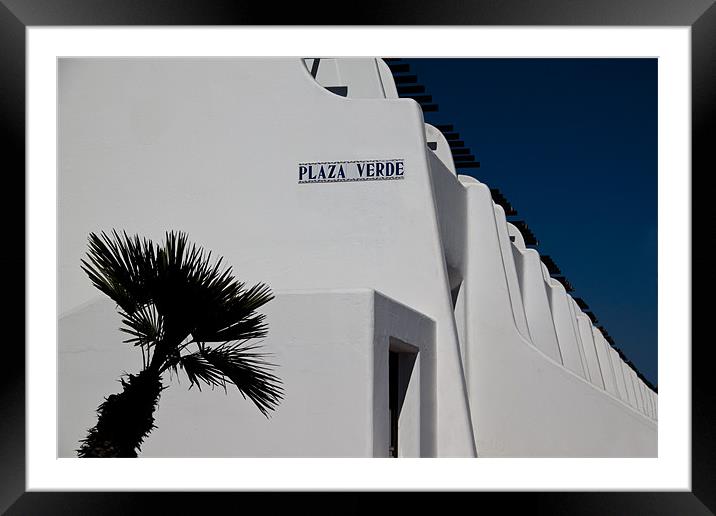 Palm Villas Framed Mounted Print by Rick Parrott