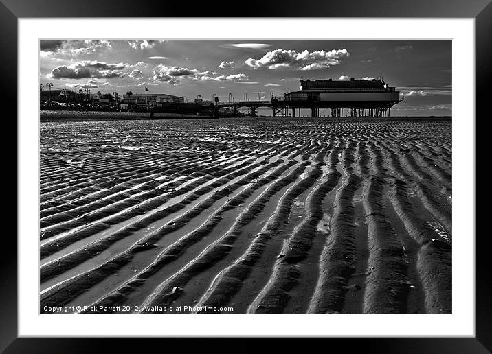 Beach & Pier Framed Mounted Print by Rick Parrott