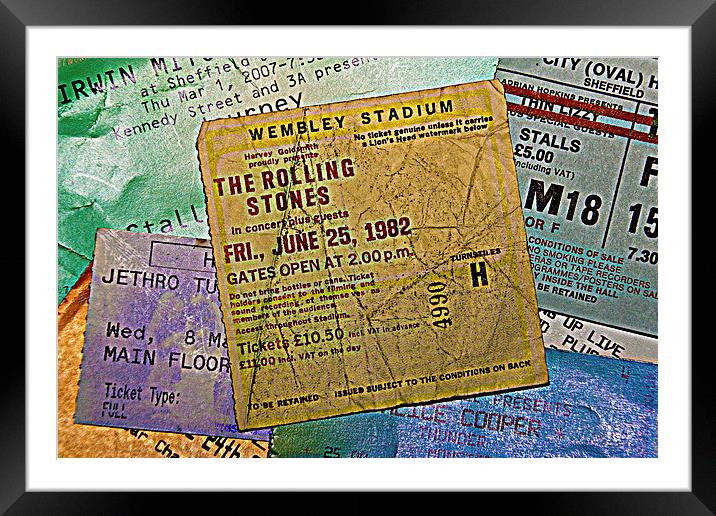 Just The Ticket Framed Mounted Print by Rick Parrott