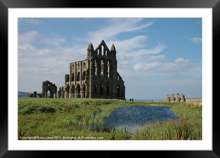Whitby Abbey Framed Mounted Print by Barry Lowe