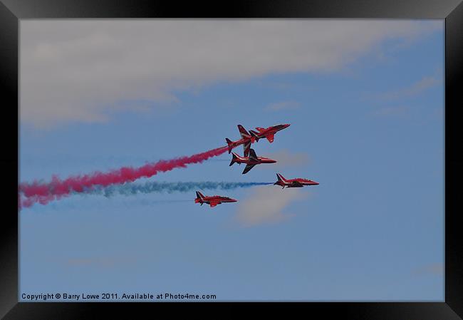5 Reds 3 Framed Print by Barry Lowe