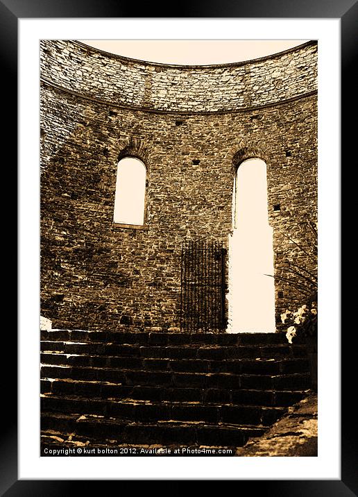 Steps and Stones 2 Framed Mounted Print by kurt bolton