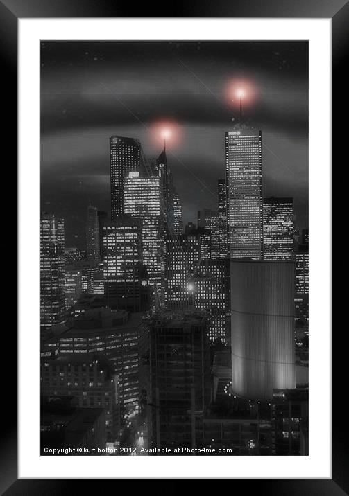 Toronto Sleeps 2 Framed Mounted Print by kurt bolton