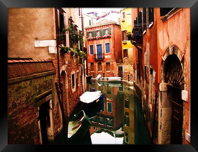 Venetian Backwater Framed Print by Ed Harrison