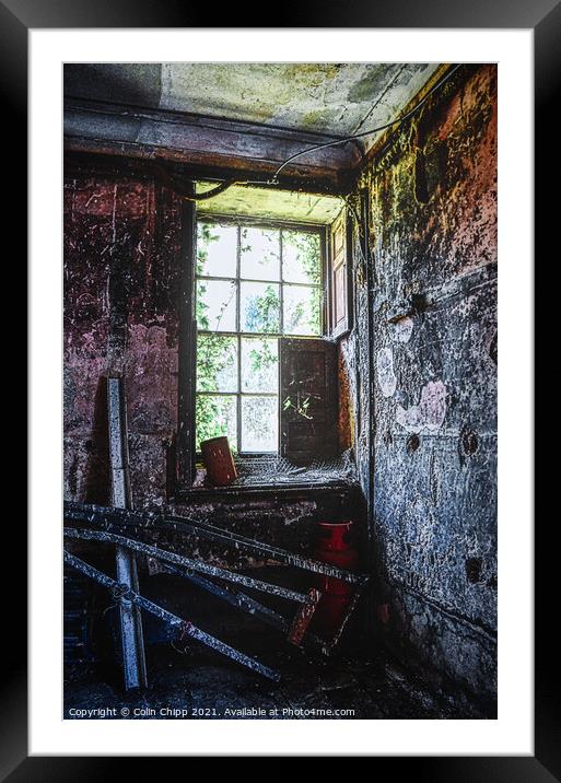 The old window Framed Mounted Print by Colin Chipp