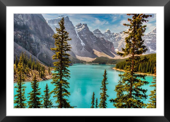 Moraine Lake Framed Mounted Print by Colin Chipp