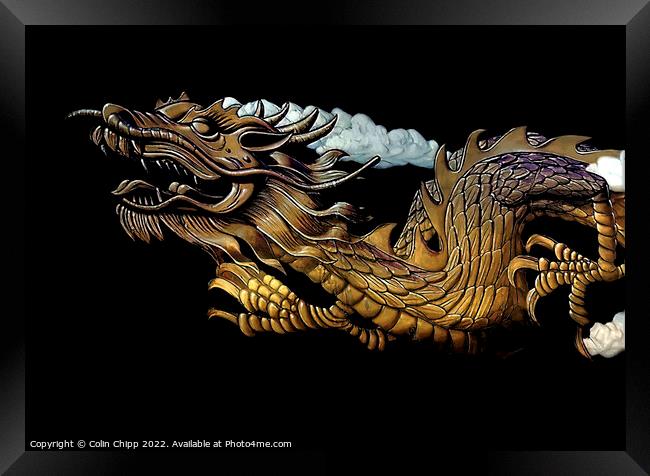 Chinese dragon Framed Print by Colin Chipp