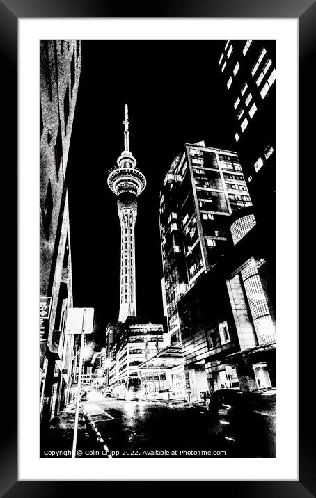 Sky Tower Framed Mounted Print by Colin Chipp