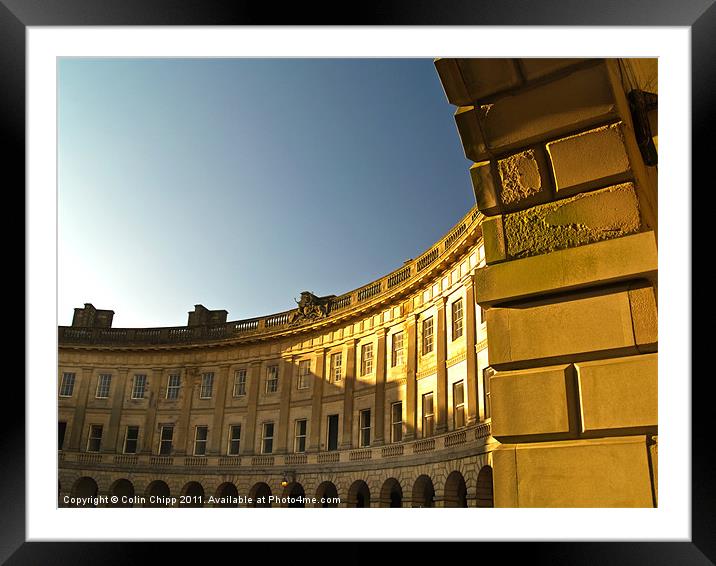 Buxton Crescent Framed Mounted Print by Colin Chipp