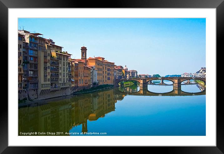 Ponte Santa Trinita Framed Mounted Print by Colin Chipp