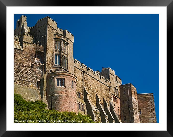 castle walls Framed Mounted Print by Colin Chipp