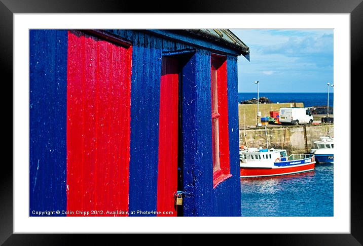 Harbour shed Framed Mounted Print by Colin Chipp