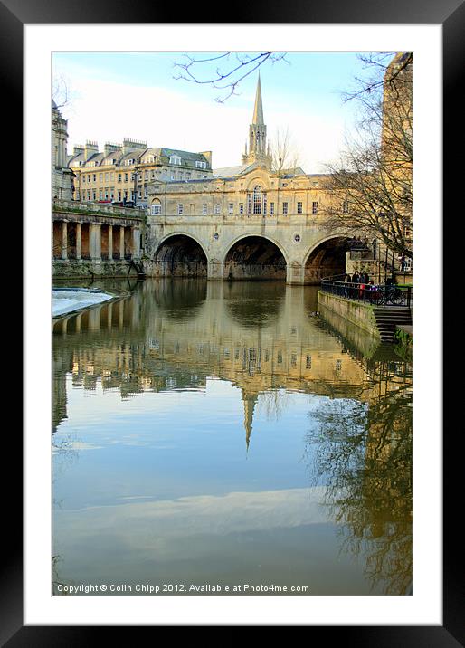 Pulteney Bridge Framed Mounted Print by Colin Chipp