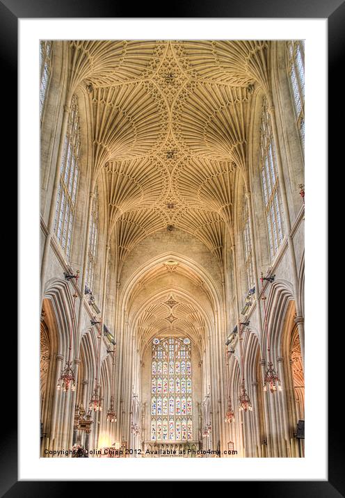 Bath Abbey Framed Mounted Print by Colin Chipp