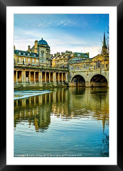 Pulteney Bridge 2 Framed Mounted Print by Colin Chipp