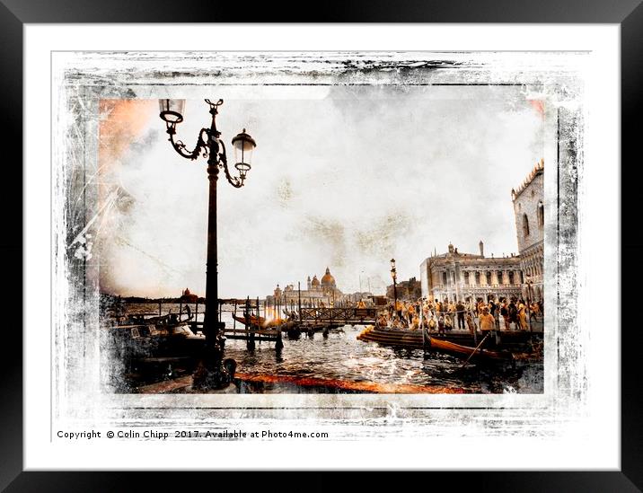 "Old" Venice Framed Mounted Print by Colin Chipp