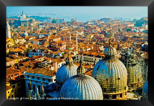 Venice rooftops Framed Print by Colin Chipp