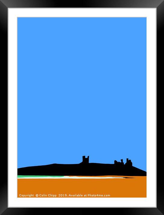 Dunstanburgh Castle Framed Mounted Print by Colin Chipp