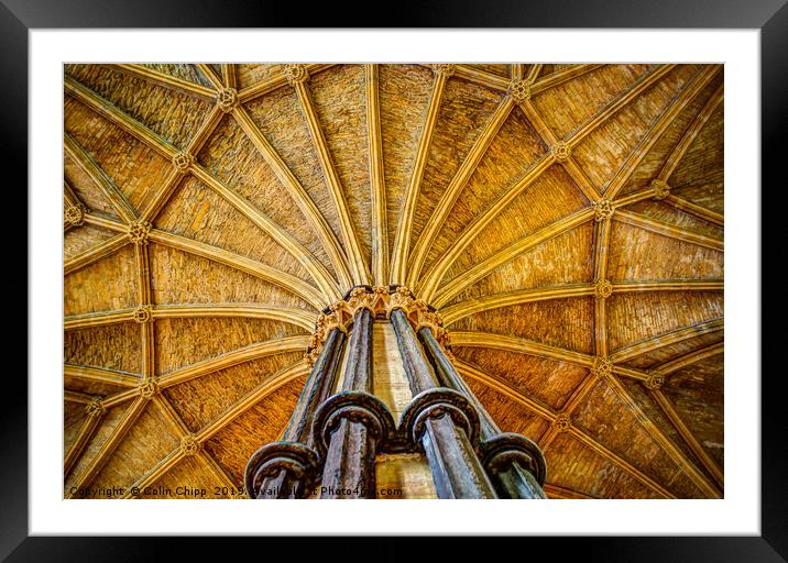 Lincoln Cathedral Chapter House Framed Mounted Print by Colin Chipp