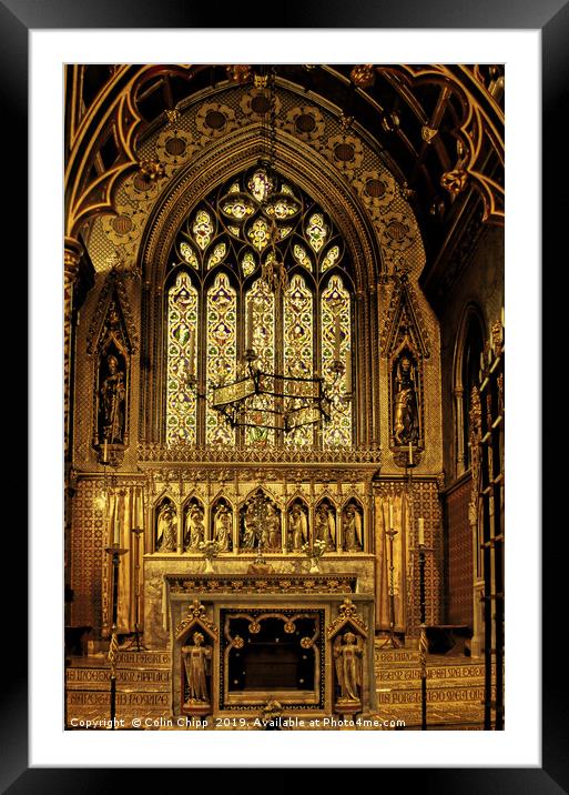Pugin's Gem (altar) Framed Mounted Print by Colin Chipp