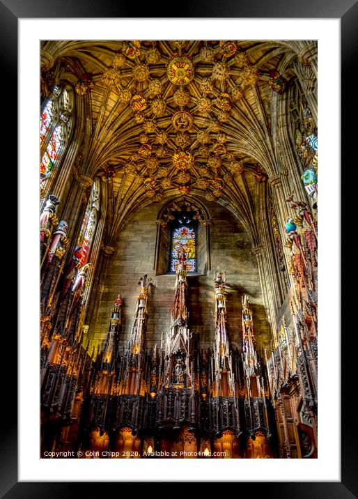 The Thistle Chapel Framed Mounted Print by Colin Chipp